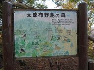太郎布野鳥の森の看板
