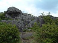 山頂の露岩